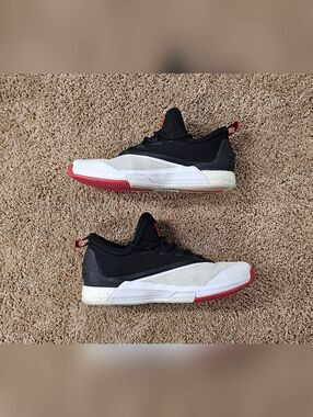 Adidas Crazylight Boost 2.5 Low 'Core Black Scarlet James Harden PE- Sz 12